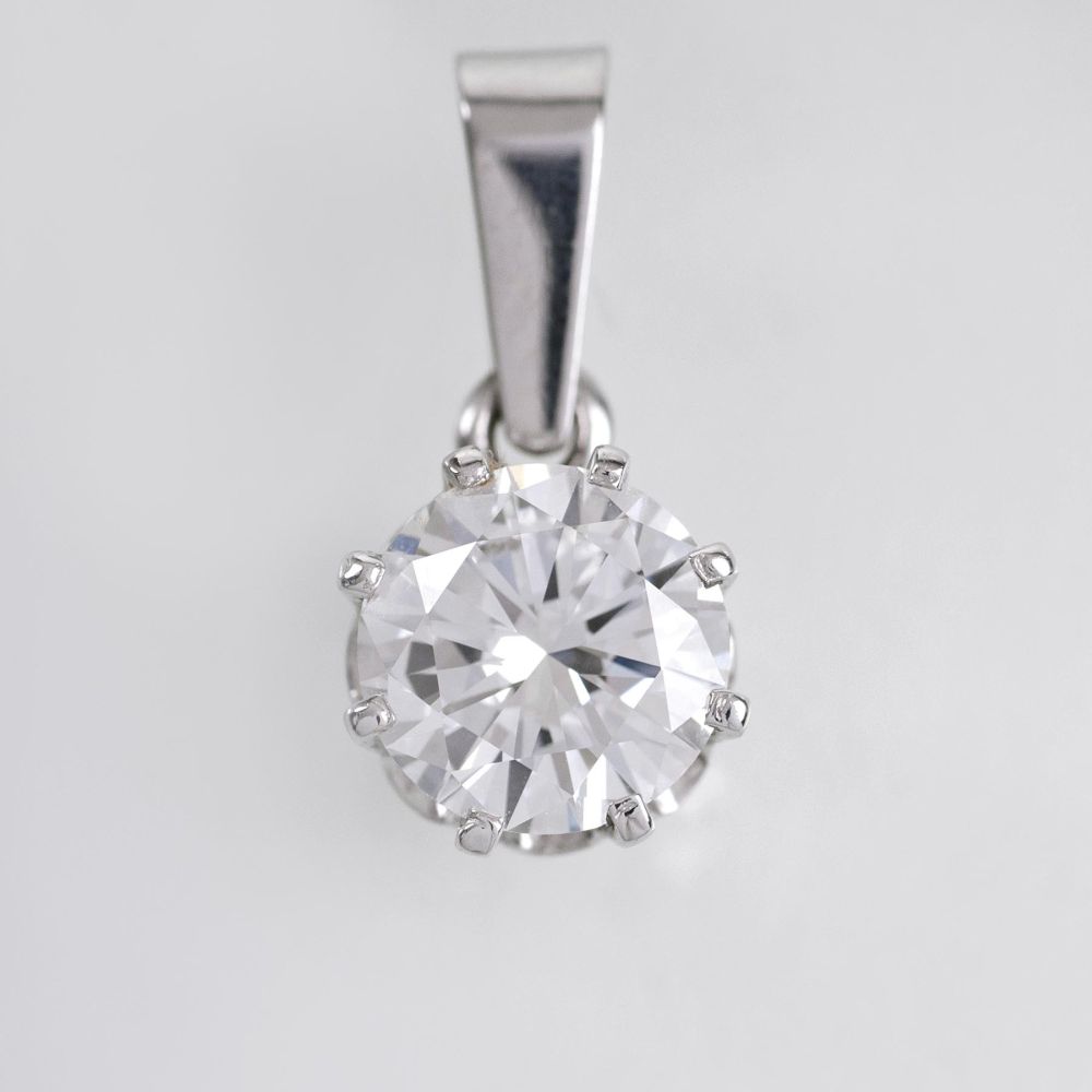 A highcarat Solitaire Diamond Pendant