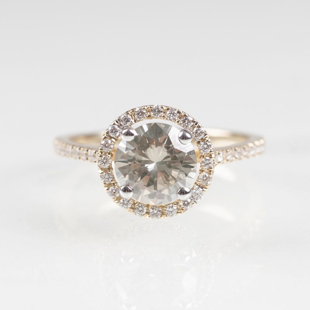 A Fancy Solitaire Diamond Ring