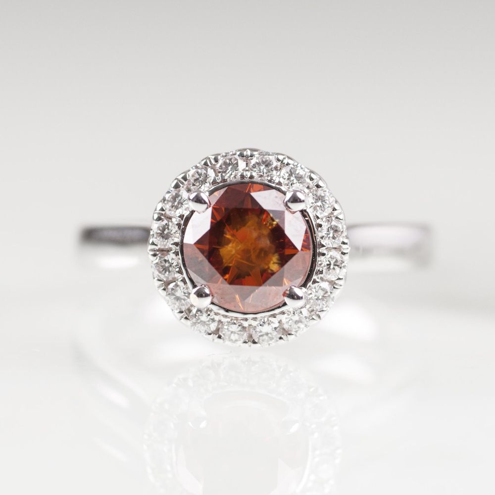 Fancy-Solitär-Brillant-Ring Fancy-Solitär-Brillant-Ring
