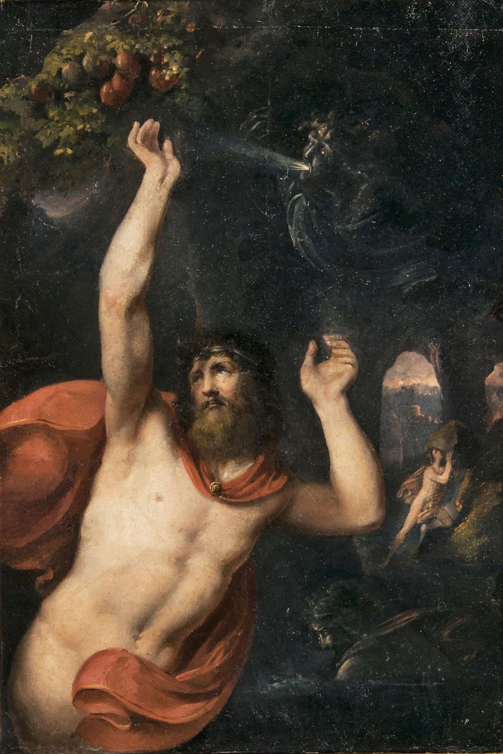 Qu'on Fait Tantale Et Sisyphe Pour être Enfermés Au Tartare Französischer Meister - Tantalos und Sisyphos im Hades