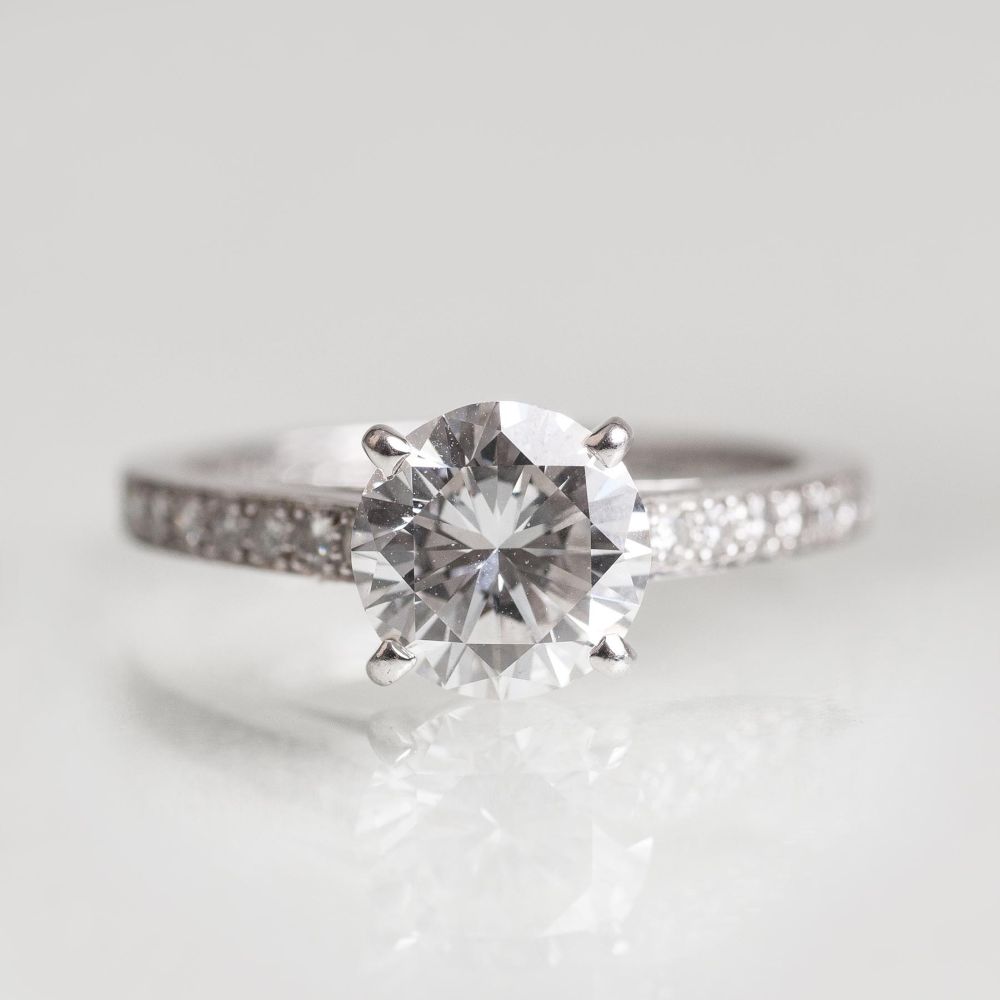 A Very Fine Solitaire Diamond Ring