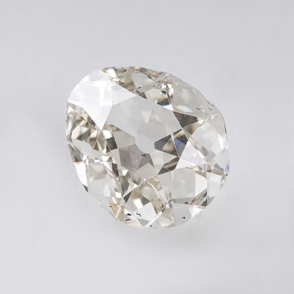A very rare, highcarat old cut diamond in pear shape