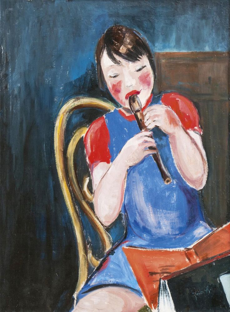 Hella Jacobs - Child with a Flute Child with a Flute