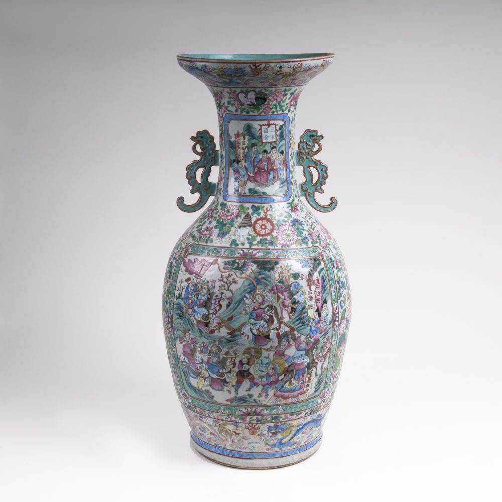 An Imposing Kanton Vase