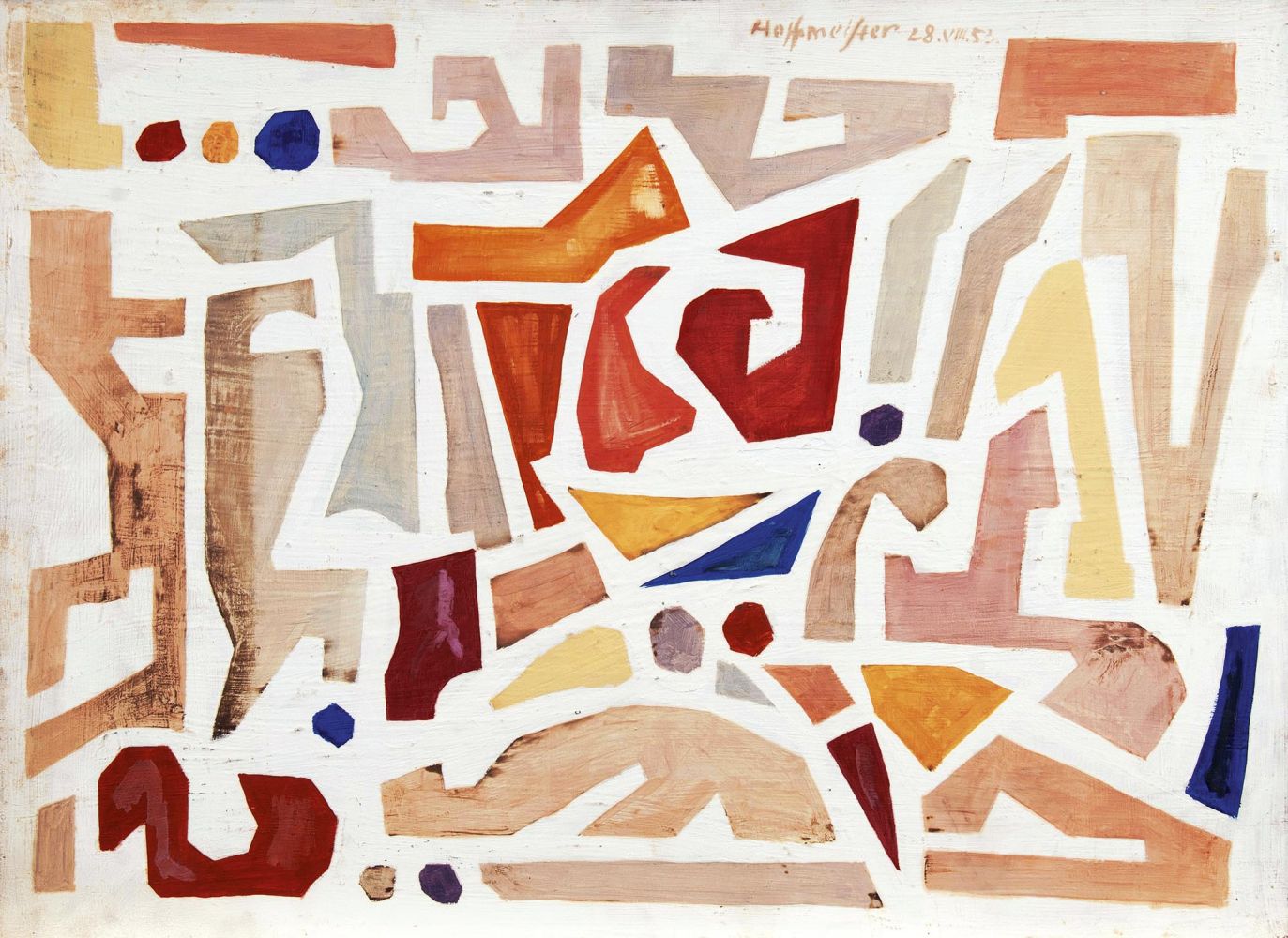 Wilhelm Hoffmeister - Colours on white Ground Colours on white Ground