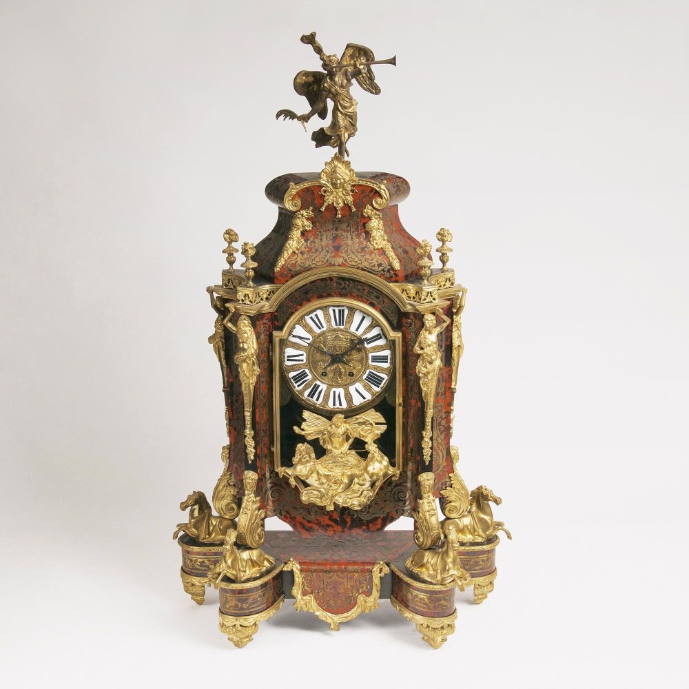 A large, richly decorated Napoleon III Pendule