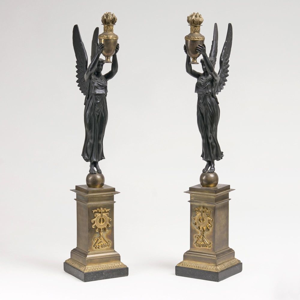 A Pair of Caryatids in Empire Style