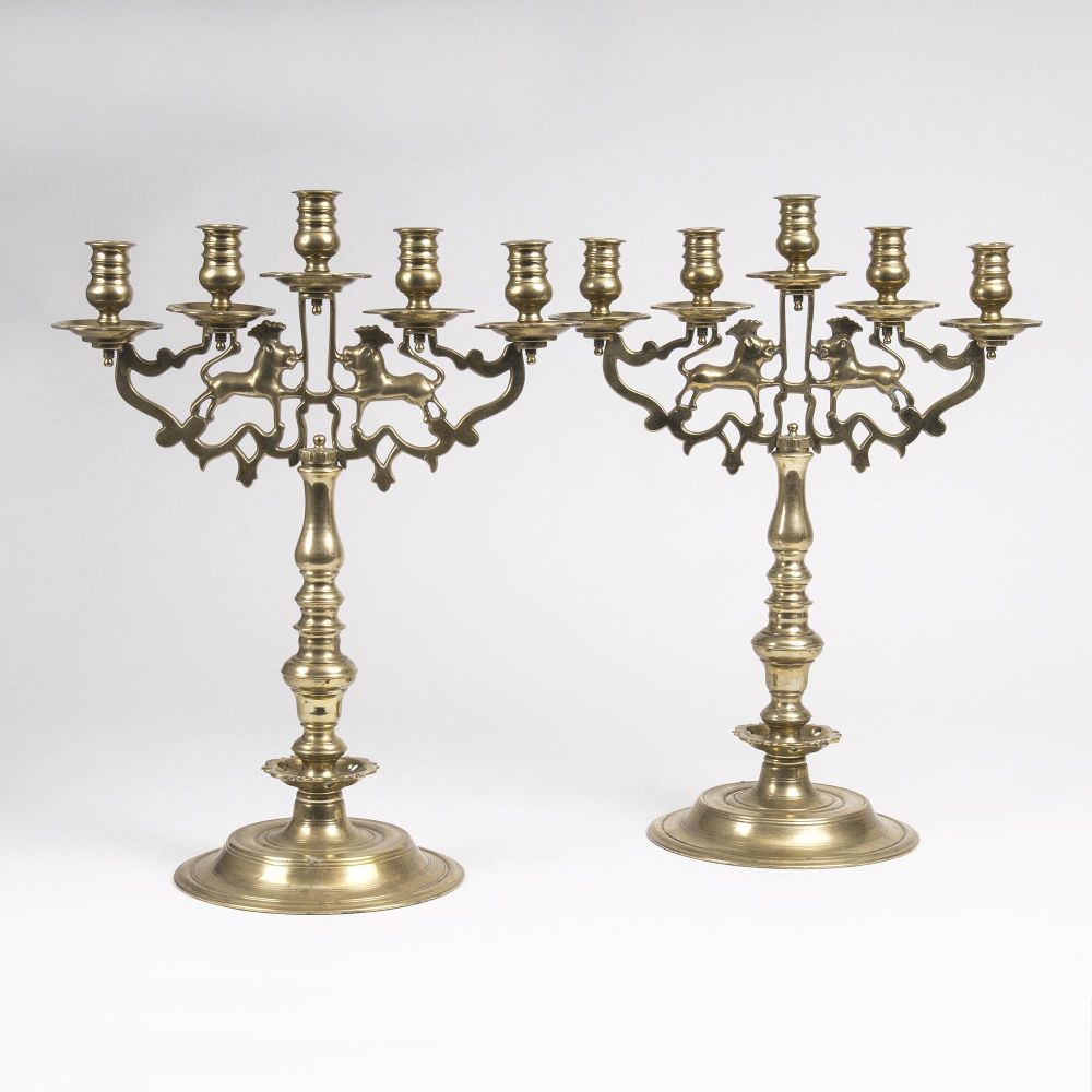 A Pair of Early Baroque Candlesticks
