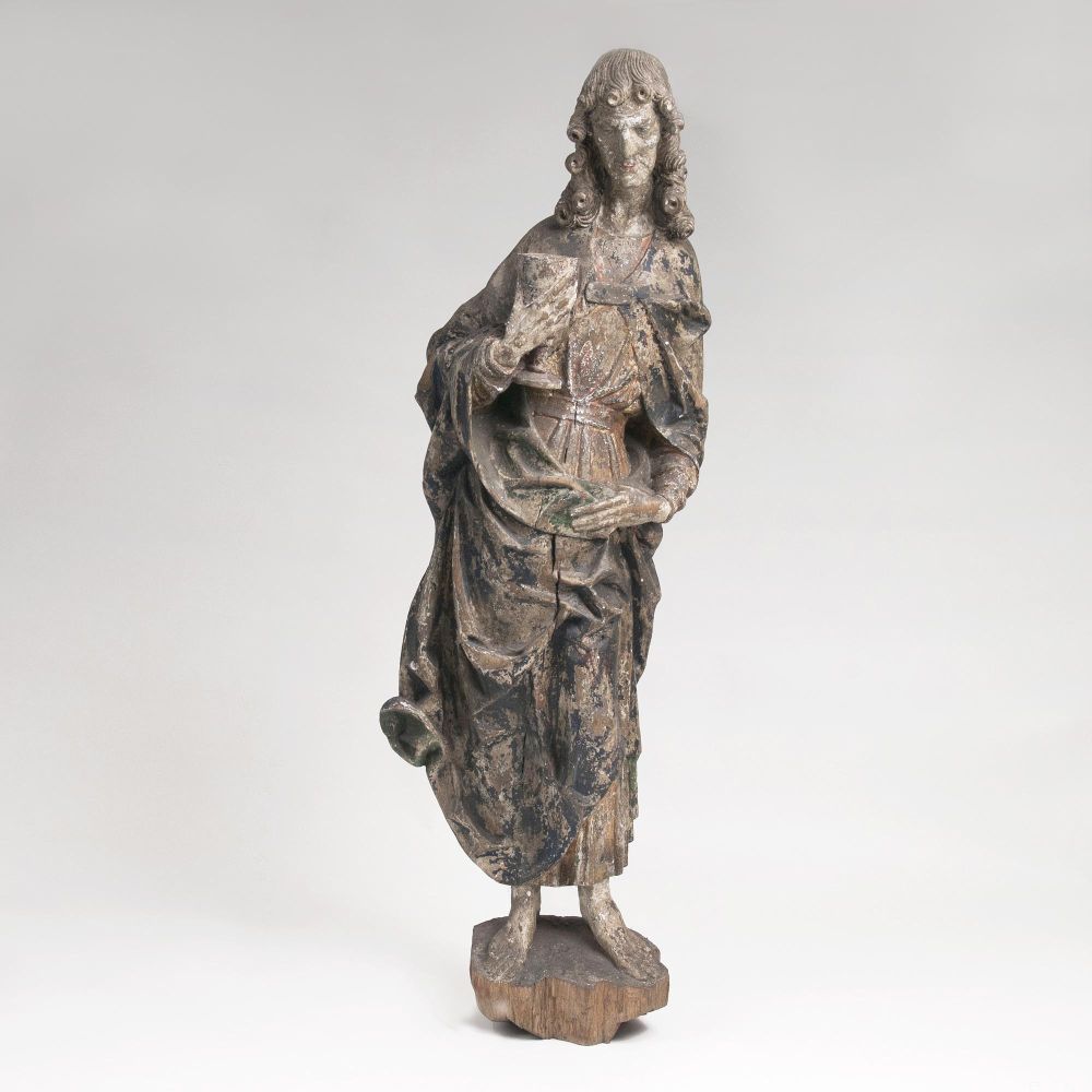 A Late Gothic Figure 'Saint John the Evangelist'