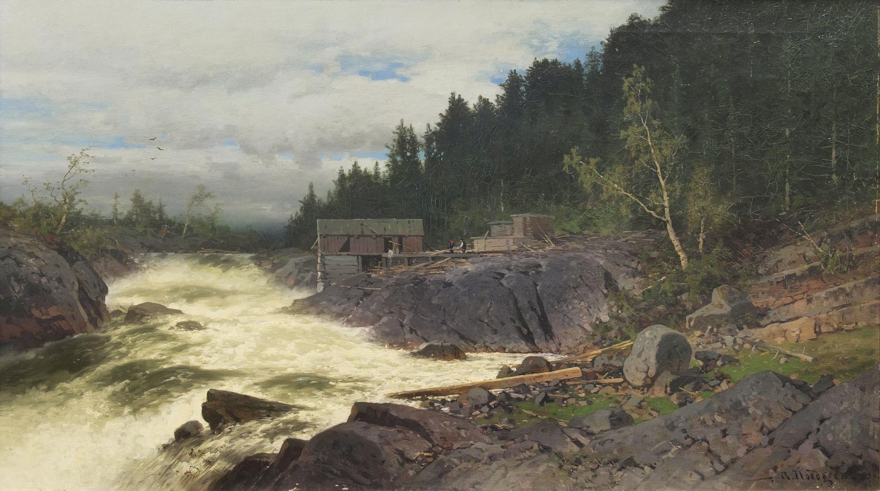 Saw Mill by a River
