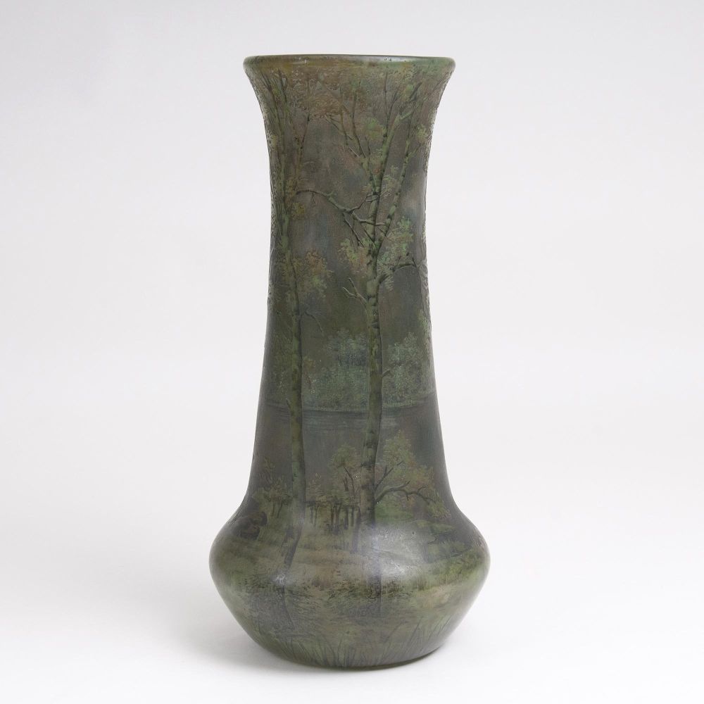 Vase mit Birken