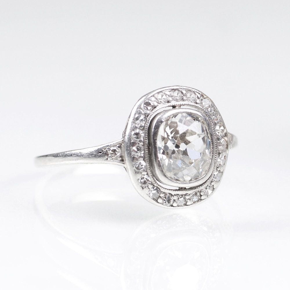 A Solitaire Ring with Old Cut Diamond