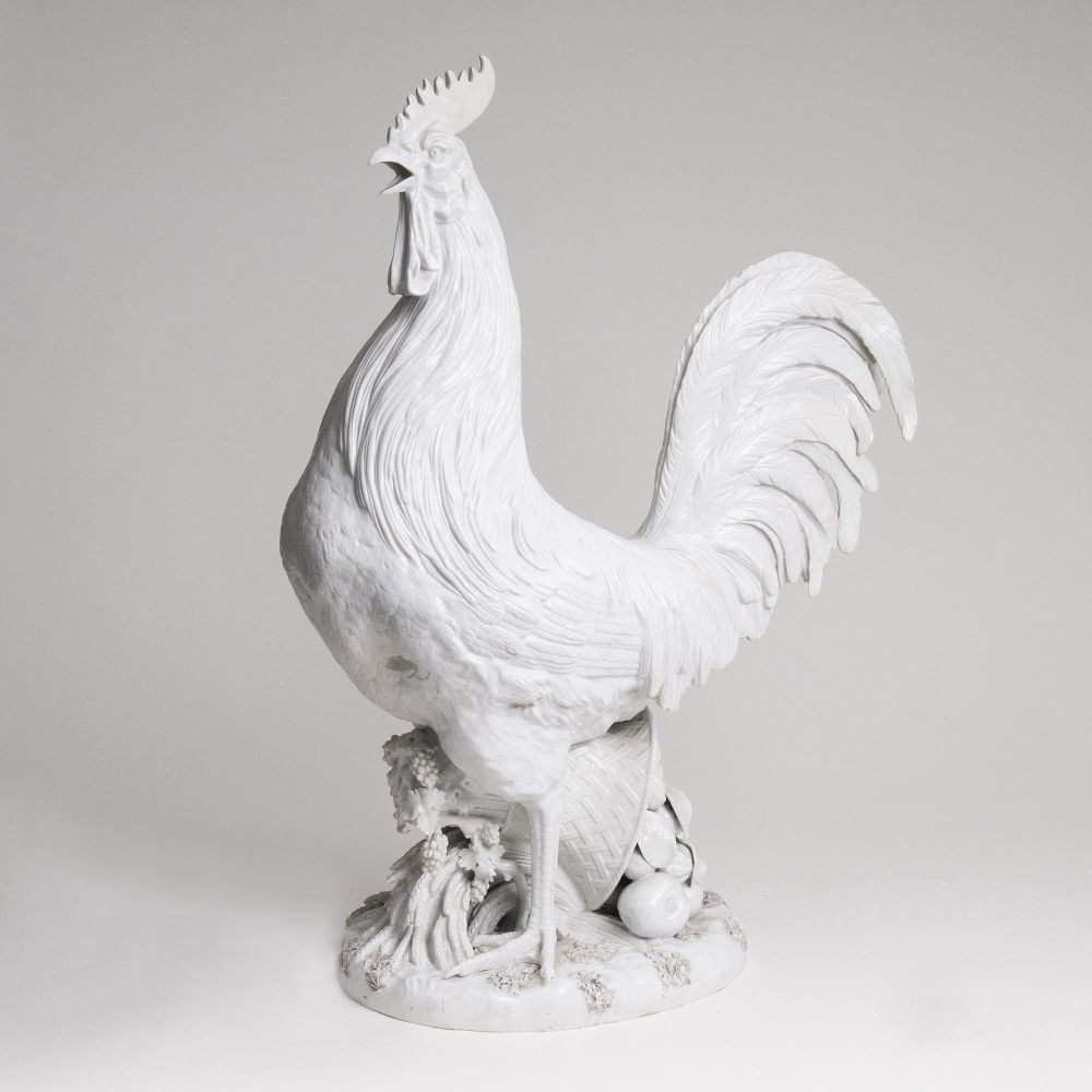 A Large and Imposing Figure 'Padua Cock' after Kaendler