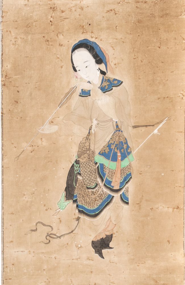Young Woman with Arrow and Bow