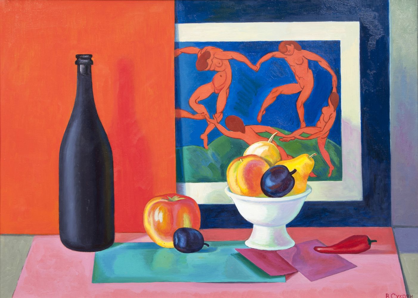 Stilleben mit Tanz nach Matisse