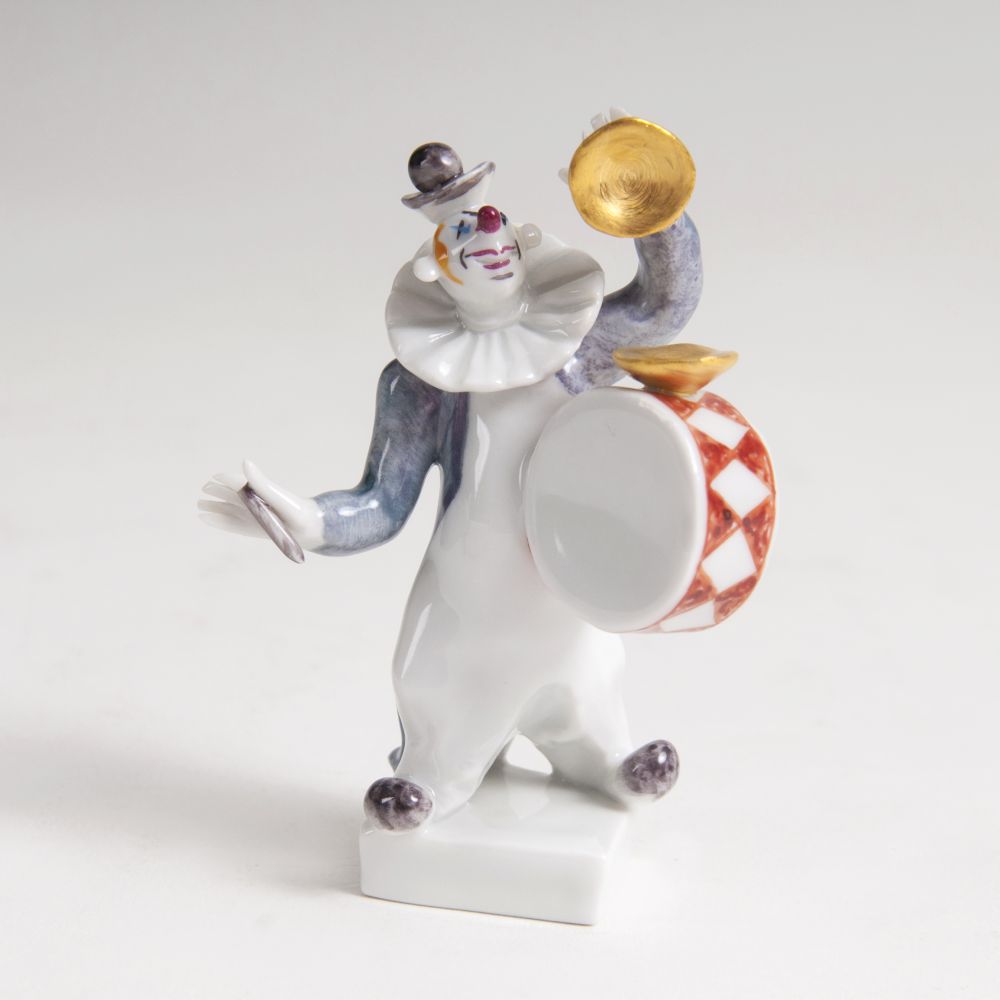 A  Figure 'Clown with Drums and Cymbal'
