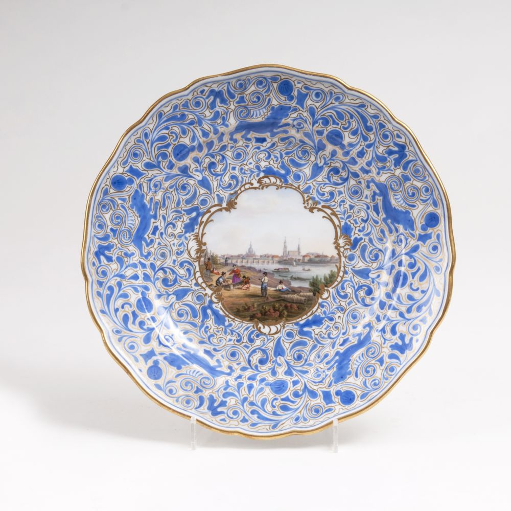 A Plate with View of Dresden