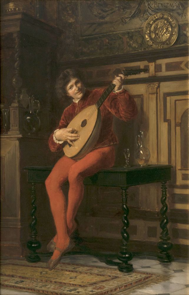 Rudolf Christian Eugen Bendemann - Der Lautenspieler Der Lautenspieler