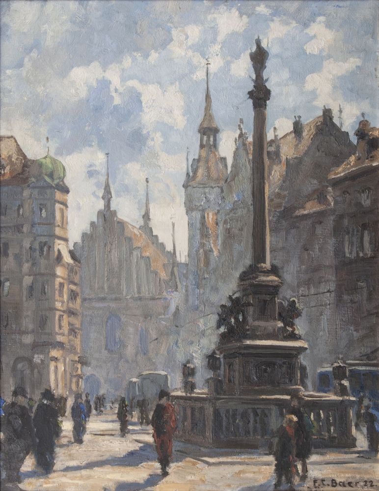Fritz Carl Baer - Mariensäule in München Mariensäule in München