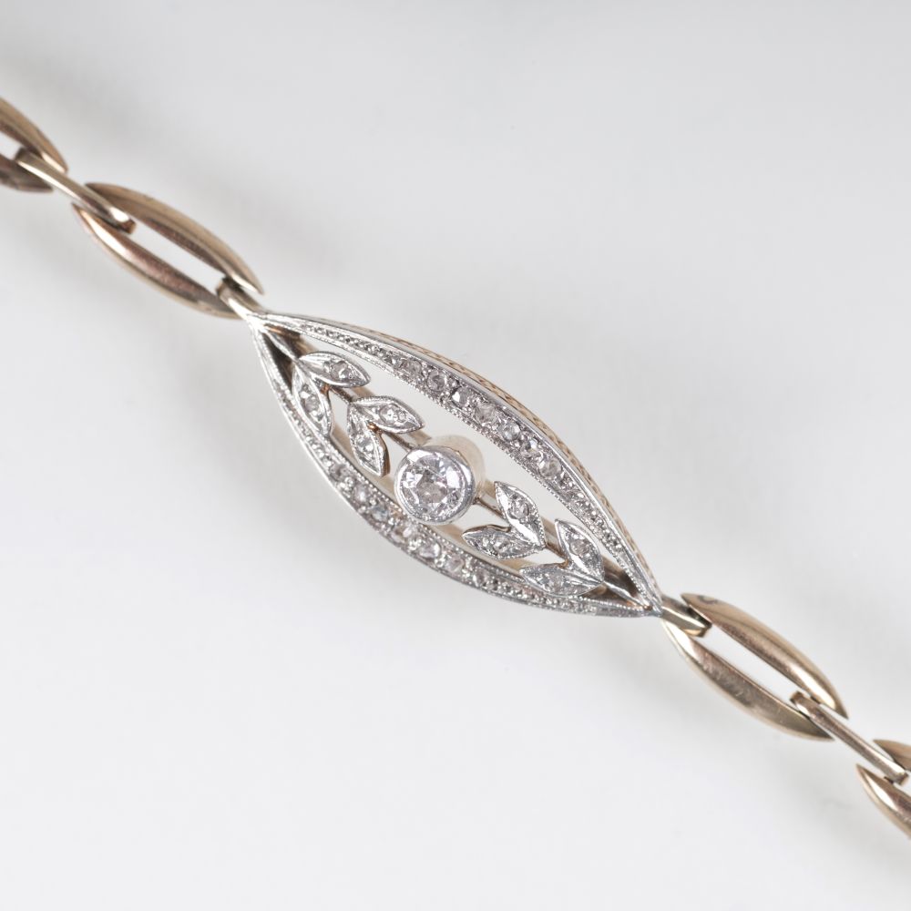 An Art Nouveau Diamond Bracelet