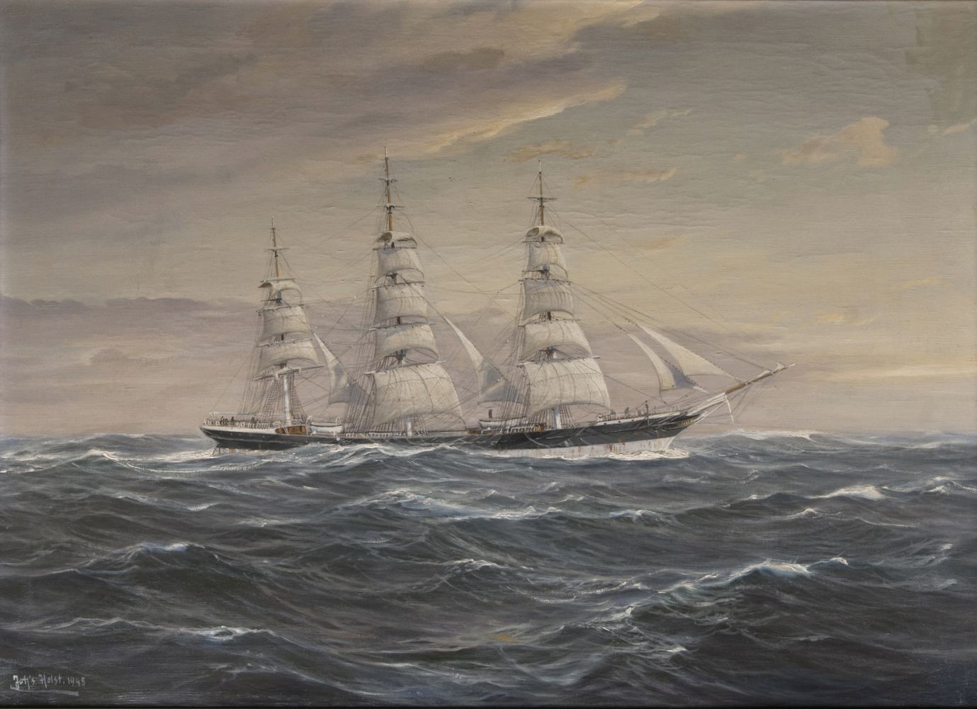 Johannes Holst - Dreimastvollschiff Dreimastvollschiff