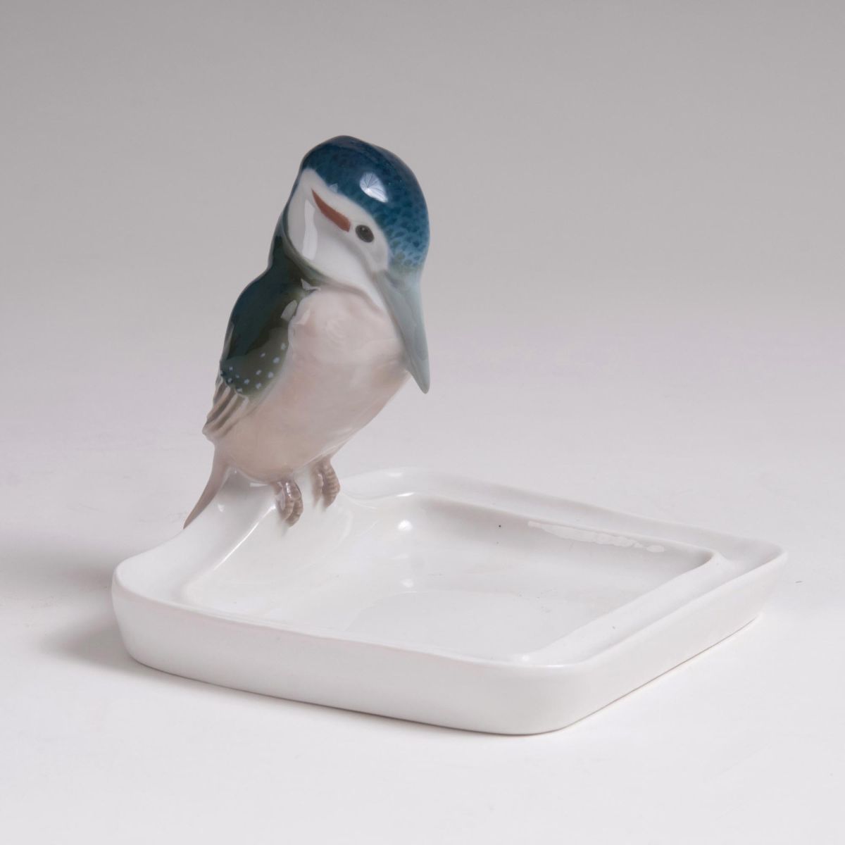 An Art Nouveau Figure 'Kingfisher on a Bowl'