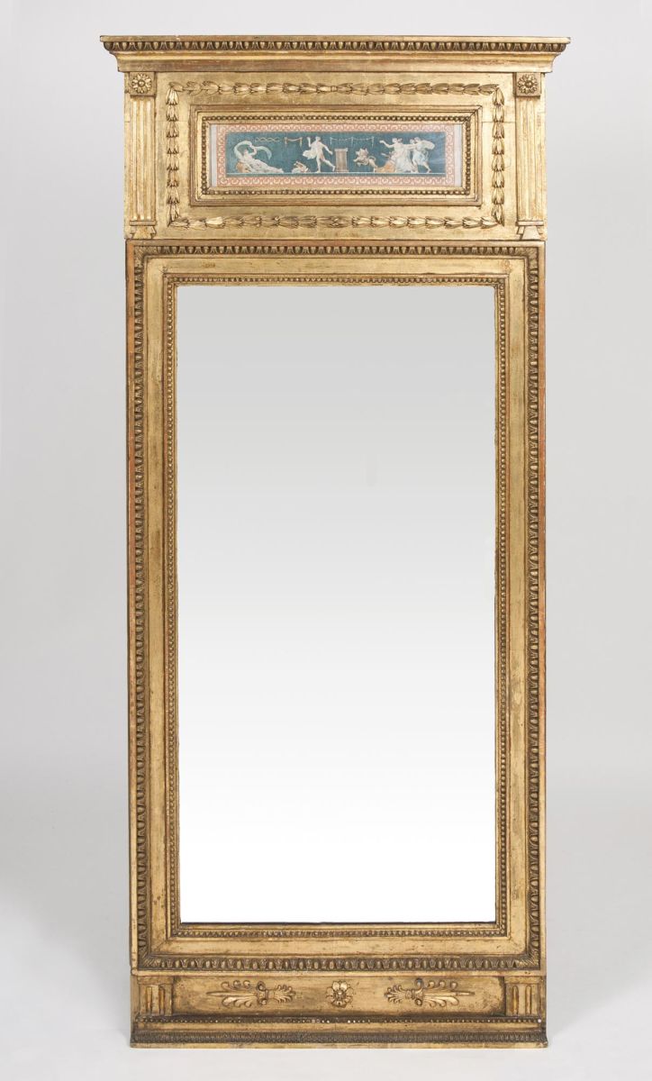 An Empire Mirror with Antique Scenery