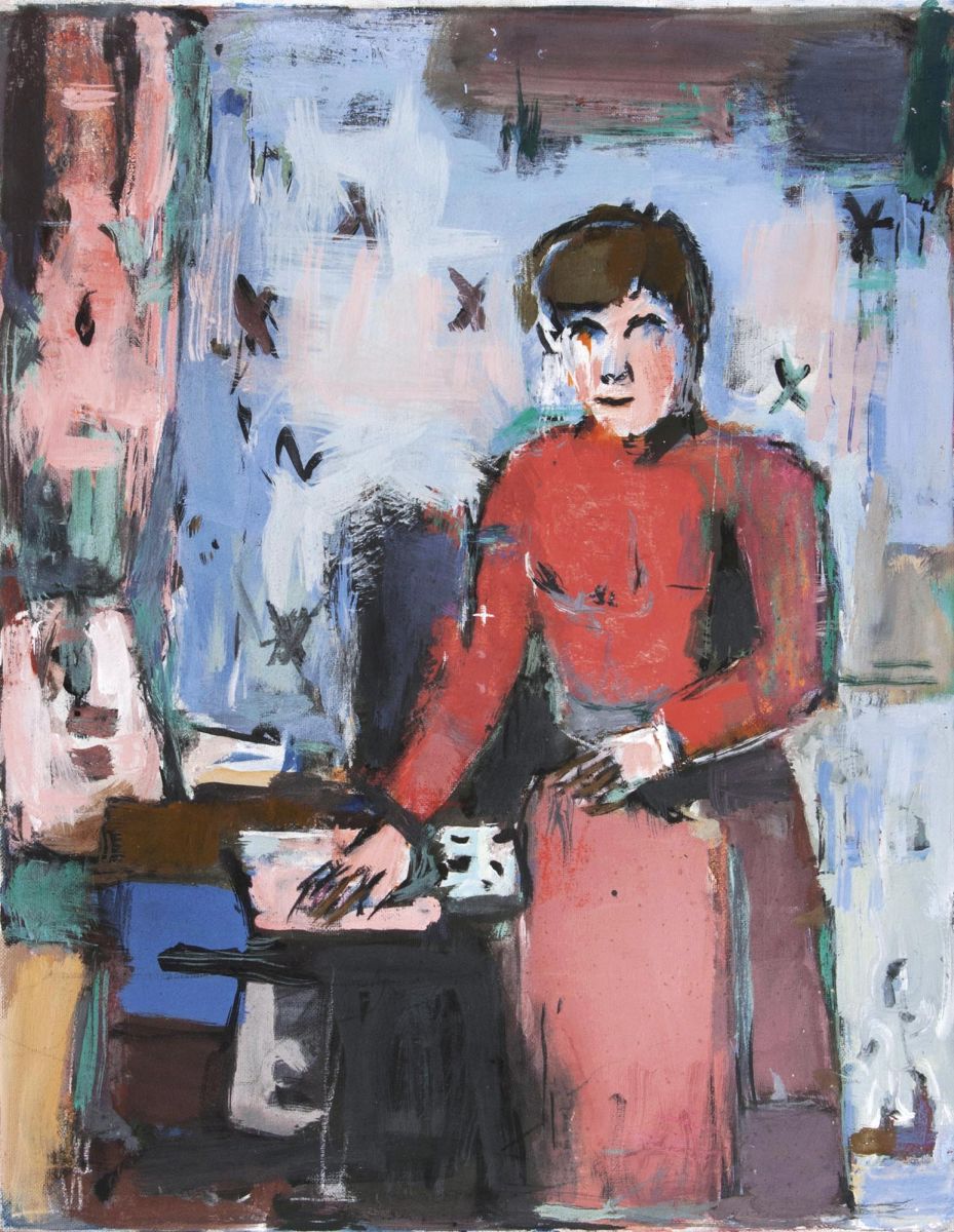 Erich Hartmann - Frau in Rot Frau in Rot