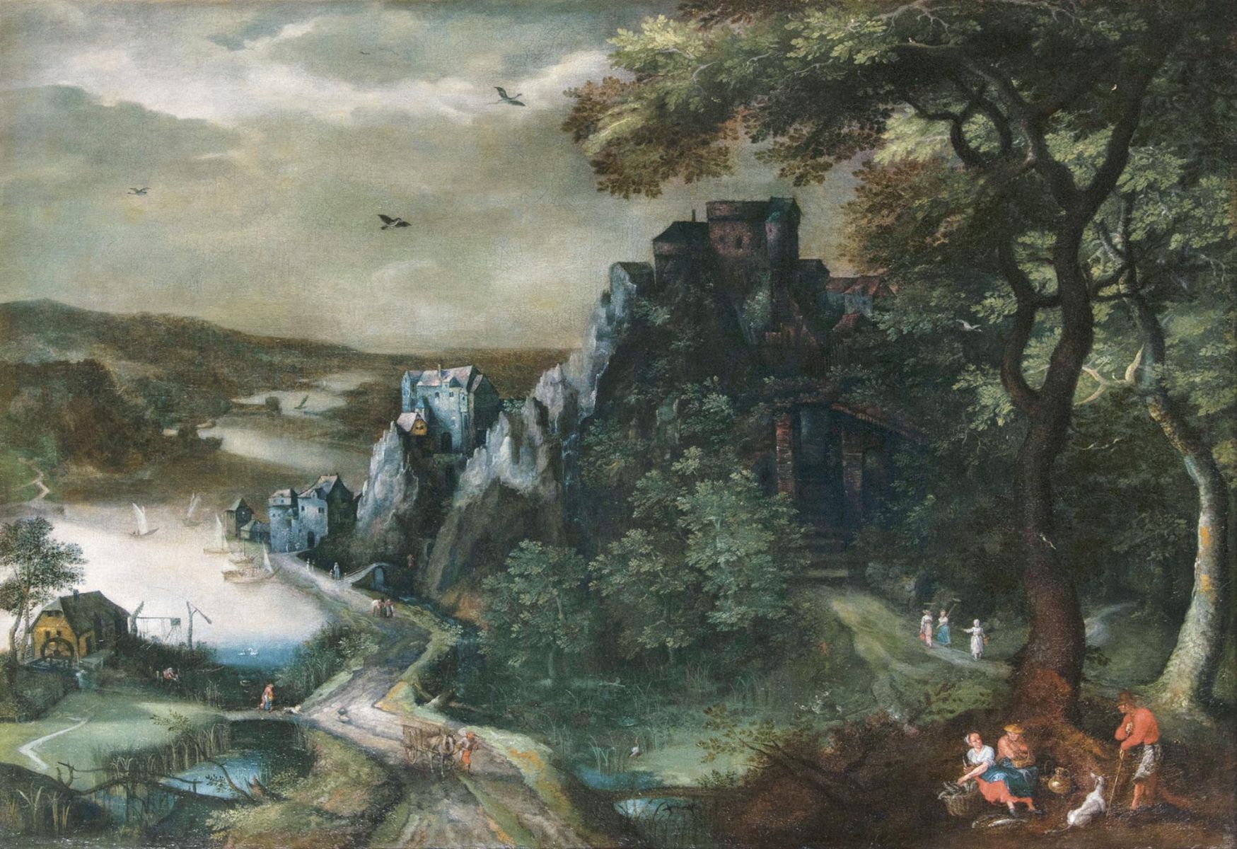 Extensive Landscape with Castle on a Hill