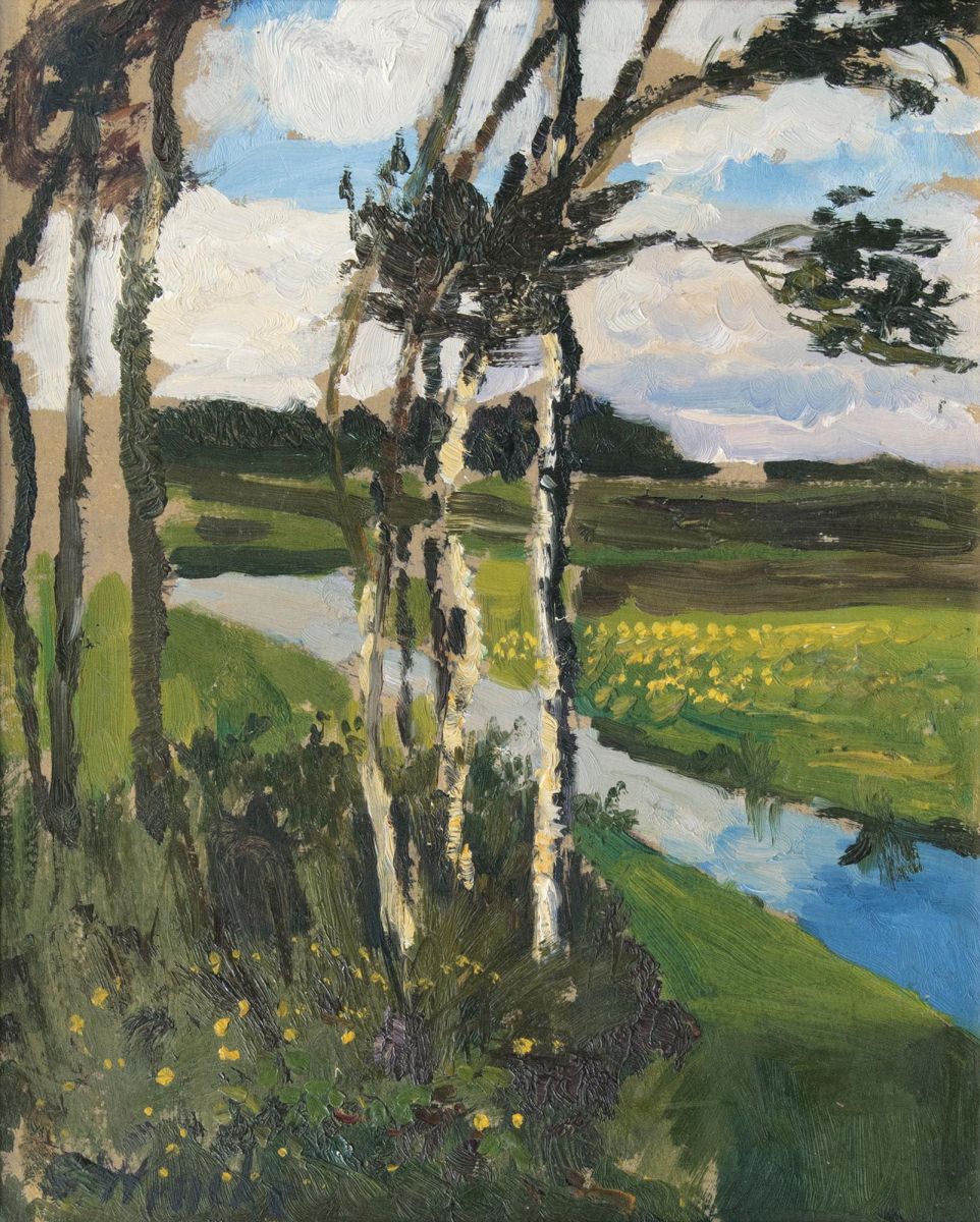 Sophie Wencke - Birken am Moorgraben Birken am Moorgraben
