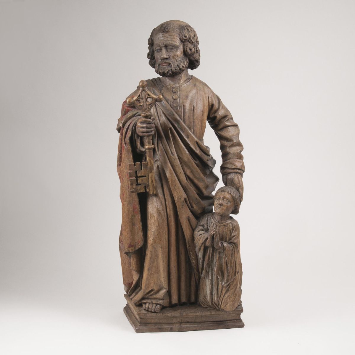 Figur 'Hl. Petrus mit Adorant' Figur 'Hl. Petrus mit Adorant'