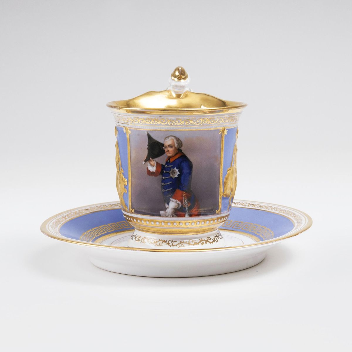 A Large Berlin Portrait Cup 'Frederic the Great' A Large Berlin Portrait Cup 'Frederic the Great'