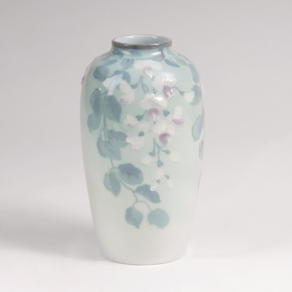 An Art Nouveau Vase with Wisteria