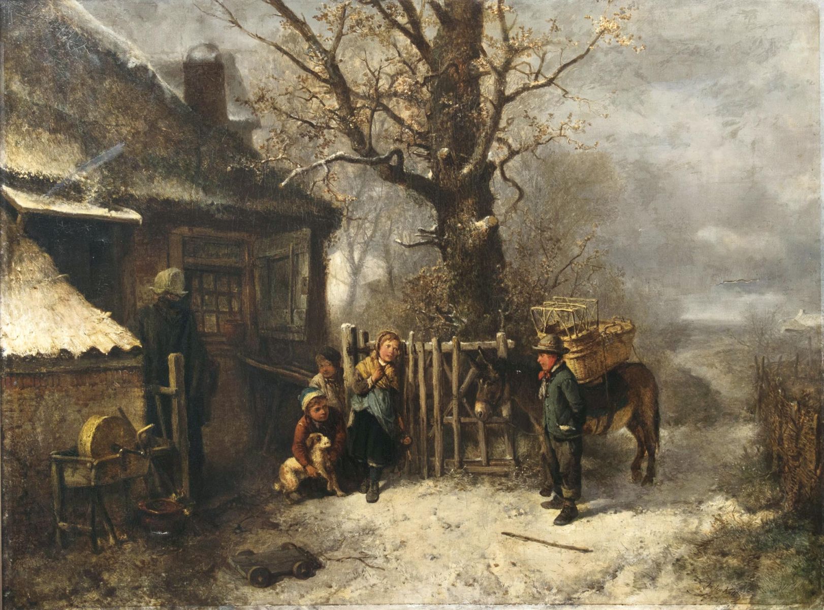 Winter, Children by the Gate