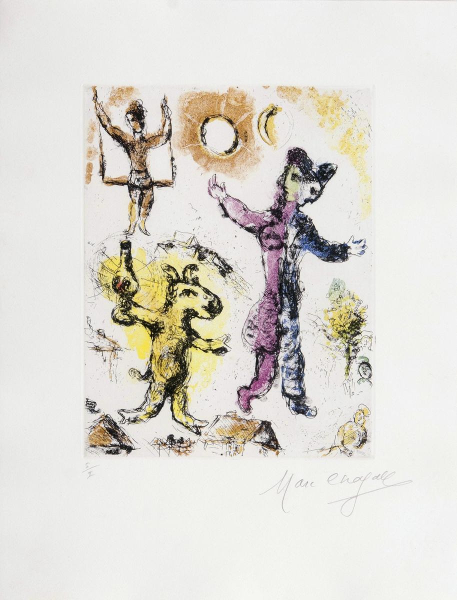 Marc Chagall - La rêve de l'âne La rêve de l'âne