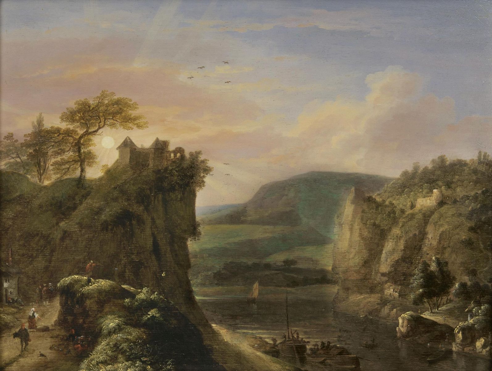 Extensive Landscape with Sunset