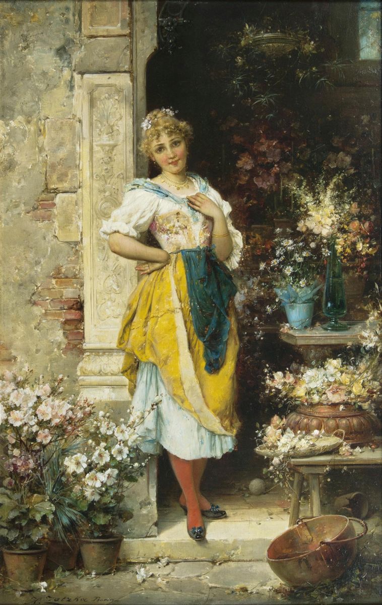 Hans Zatzka - Flowers from Venice Flowers from Venice
