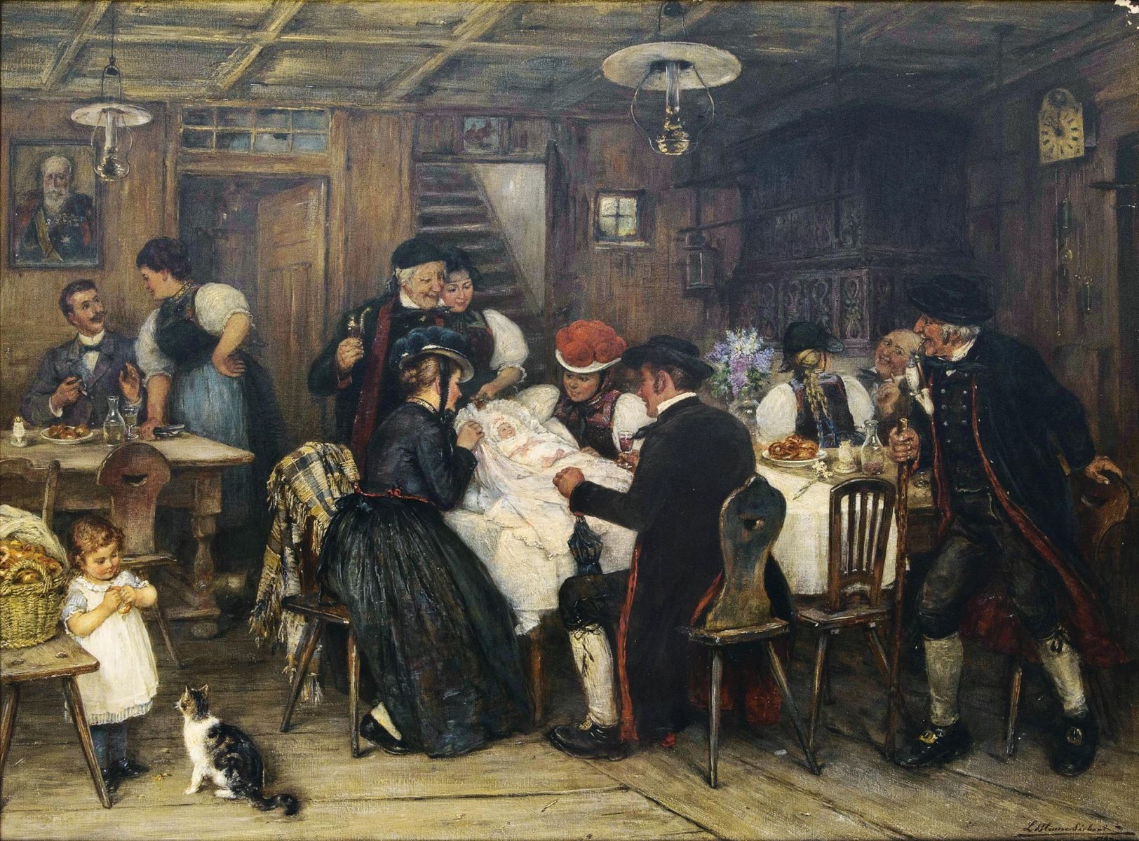 Ludwig Blume-Siebert - Baptism in the Black Forest Baptism in the Black Forest