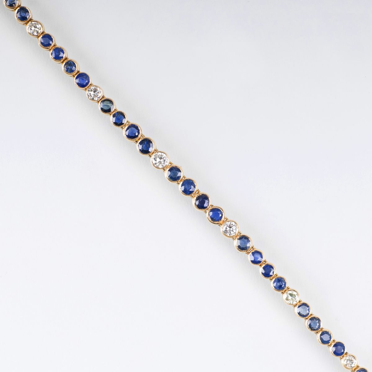 A Sapphire Diamond Bracelet
