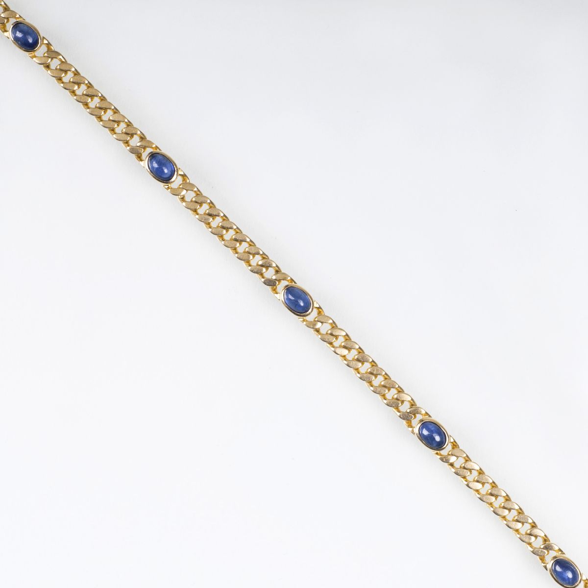 A Gold Bracelet with Sapphires
