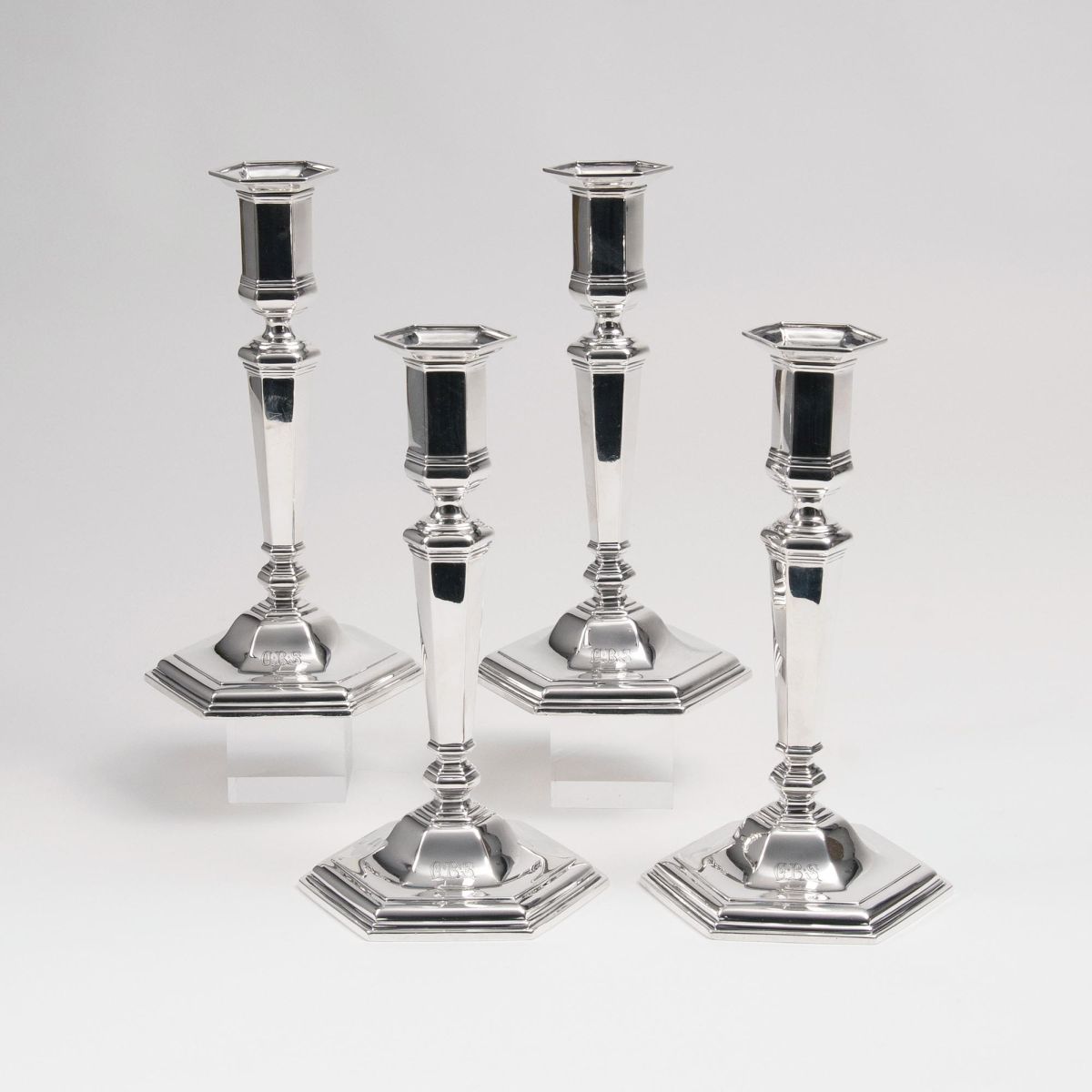 A Set of 4 Rare Candle Holders