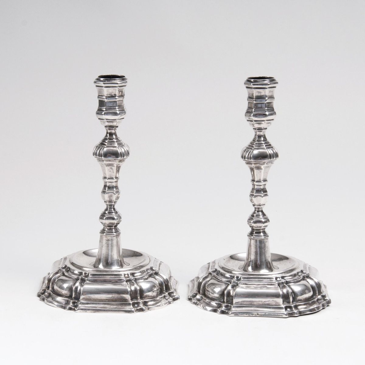 A Pair of Baroque Candle Holders