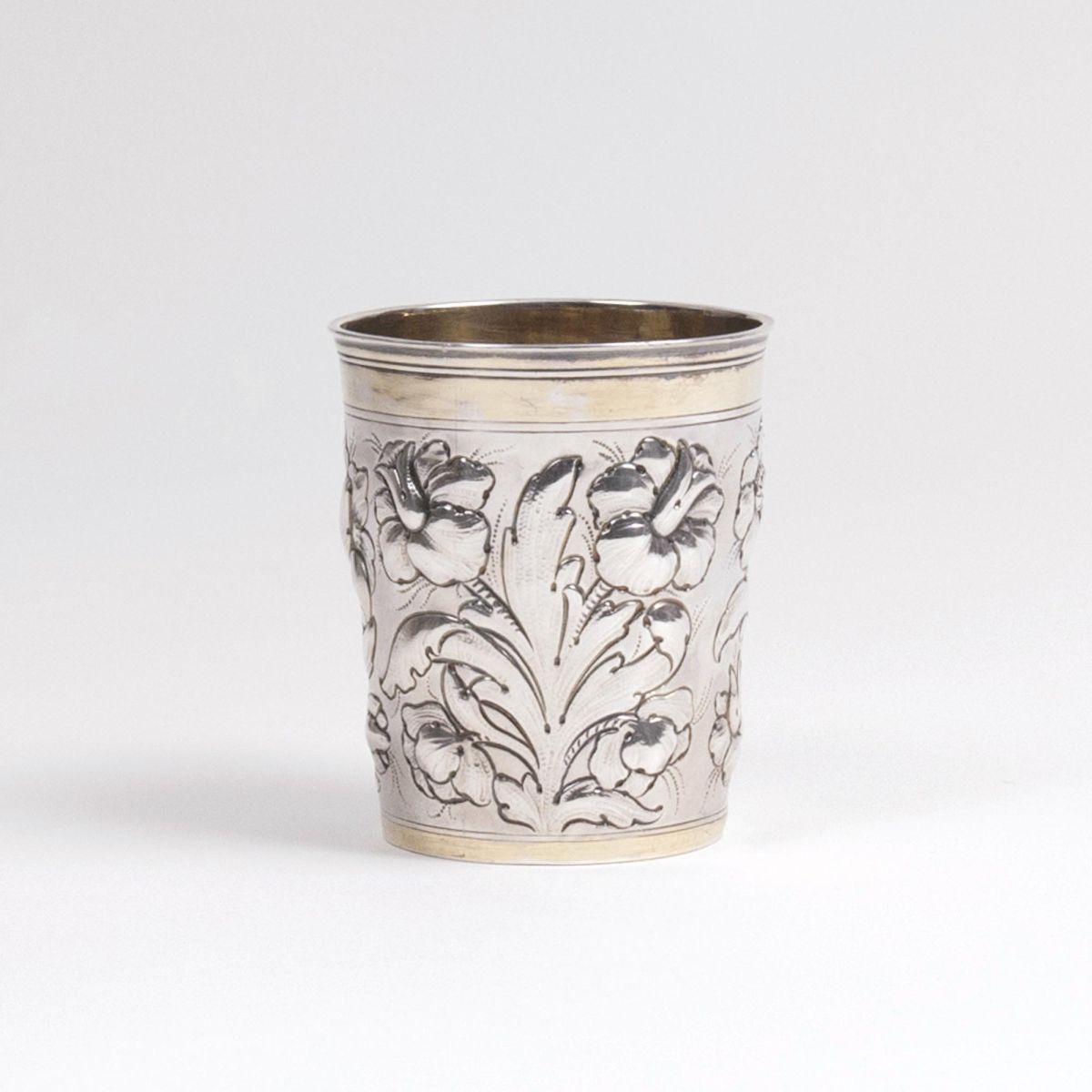 A German Beaker with Flower-Relief