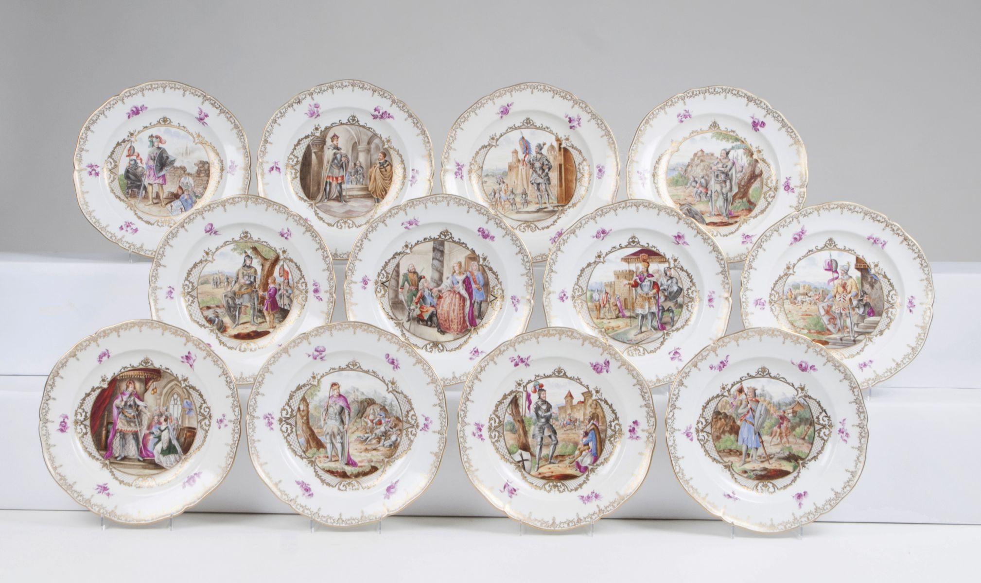 A set of 12 plates with historical scenes of life from 'Louis the Brandenburg'' - image 2
