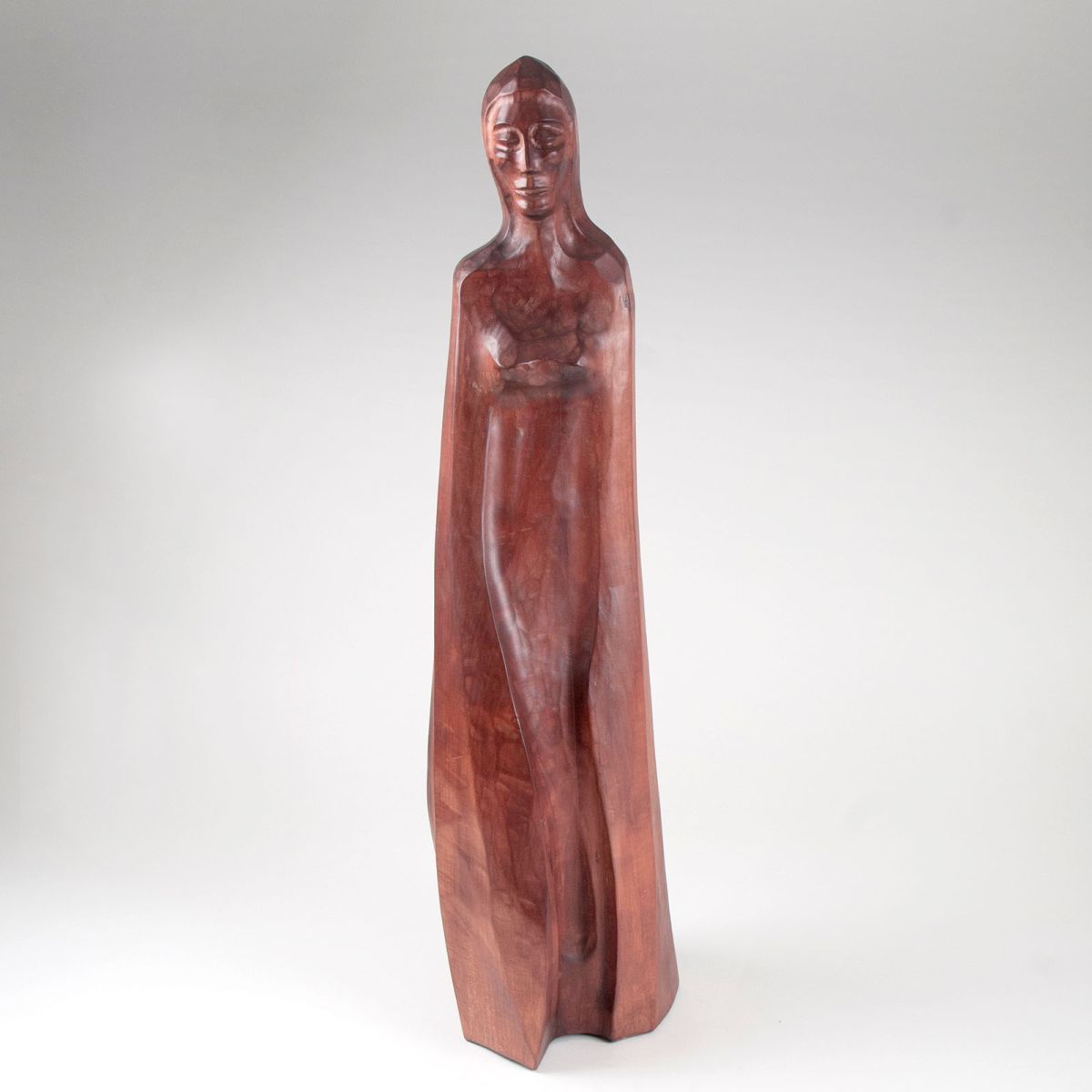 Alfons Franz Anders, zugeschr. - Expressive Holzskulptur 'Maria' Expressive Holzskulptur 'Maria'