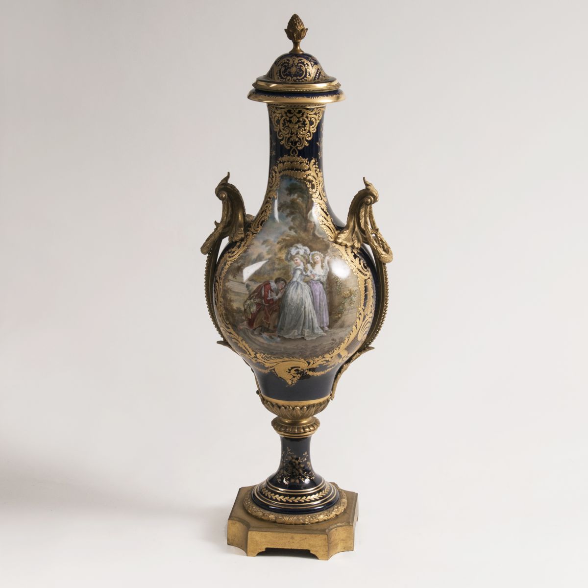 A Large Splendid Vase in Sèvres Style A Large Splendid Vase in Sèvres Style
