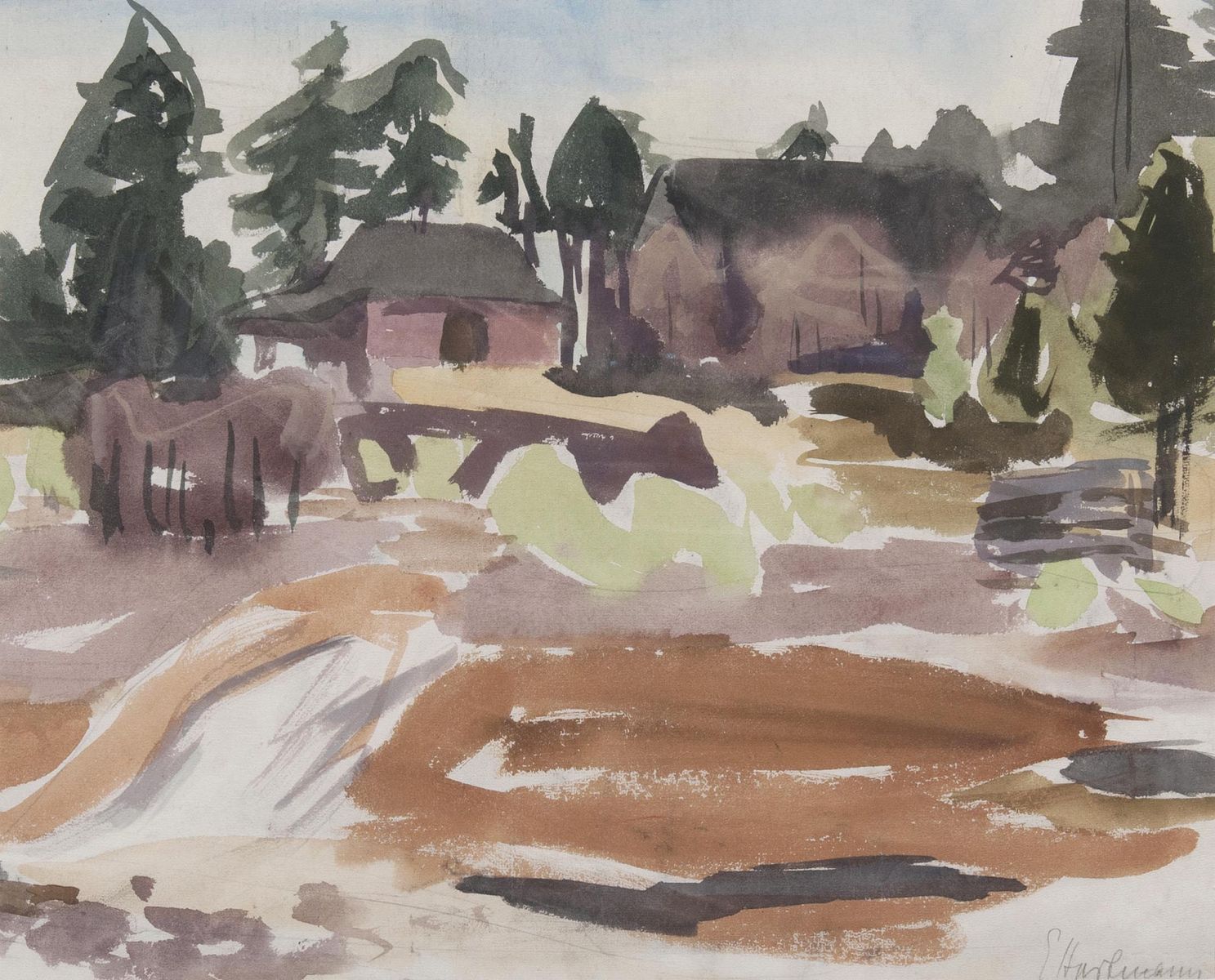 Erich Hartmann - Houses in a Wood Houses in a Wood