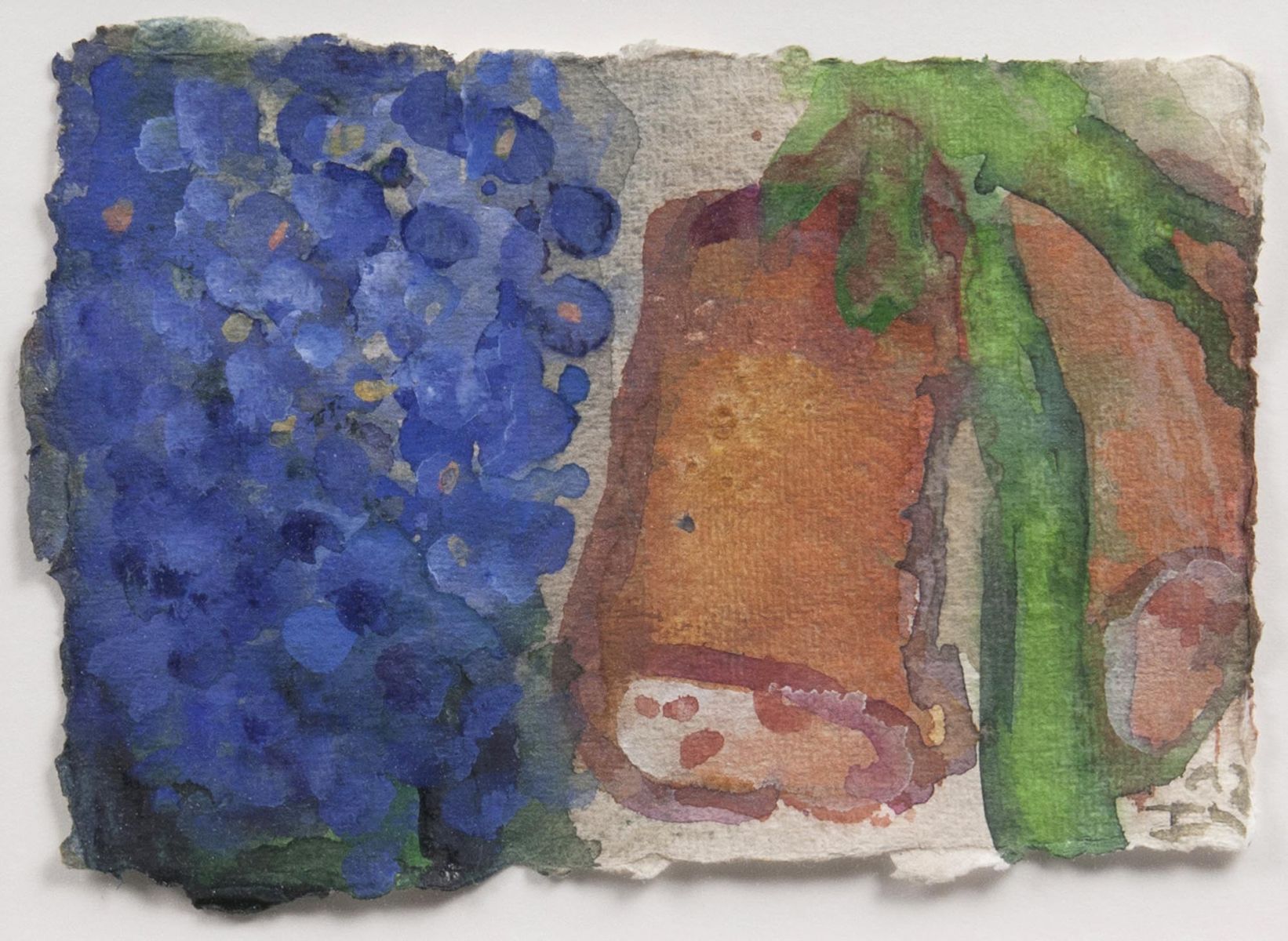 Klaus Fußmann - Blue and red Blossoms Blue and red Blossoms