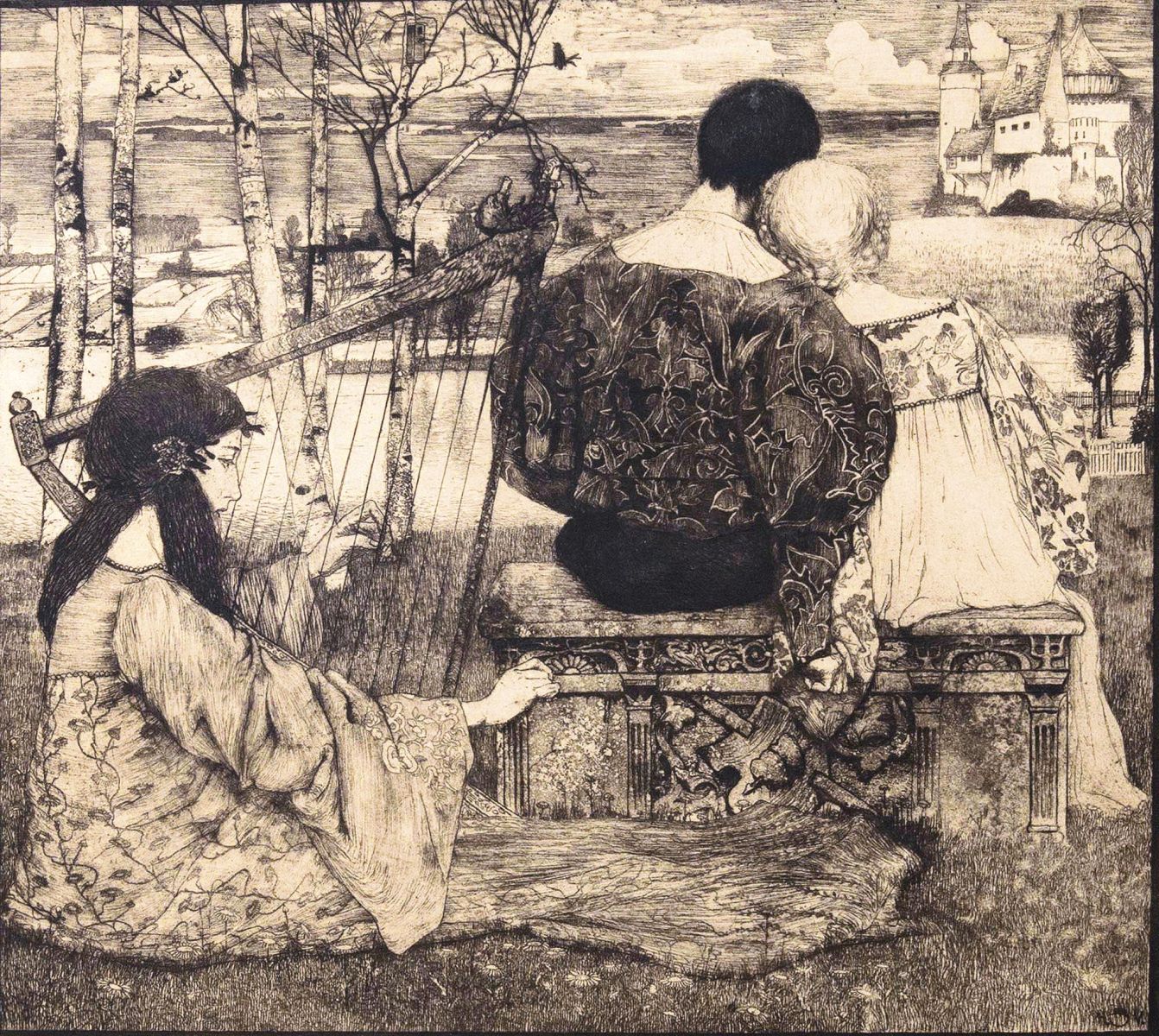 Heinrich Vogeler - Liebe - Love Liebe - Love