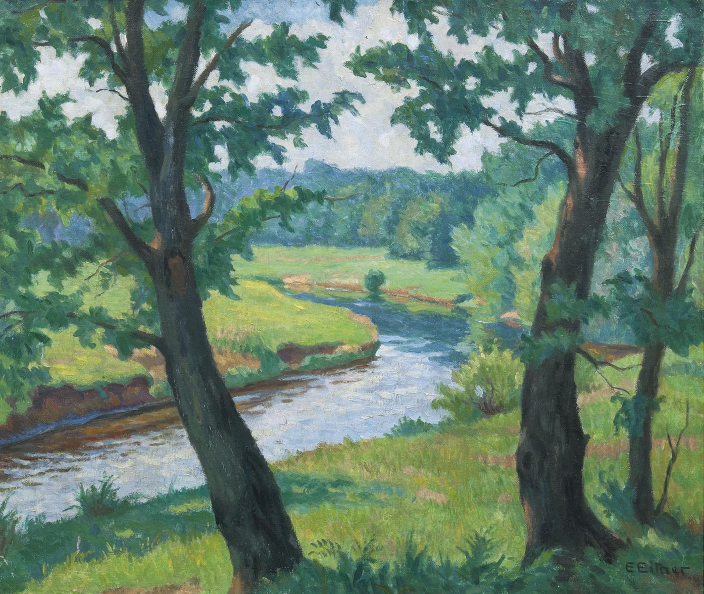 Ernst Eitner - River Alster River Alster